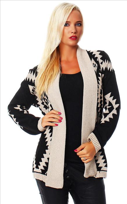 Luxusní pletený svetr/kardigan