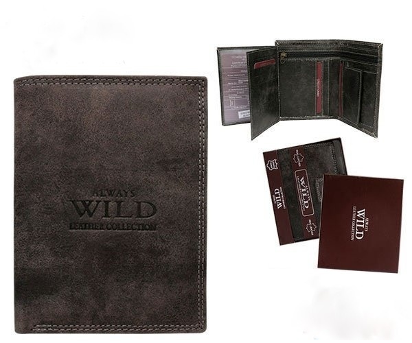 Pánská kožená peněženka ALWAYS WILD D1072L-MHU 
